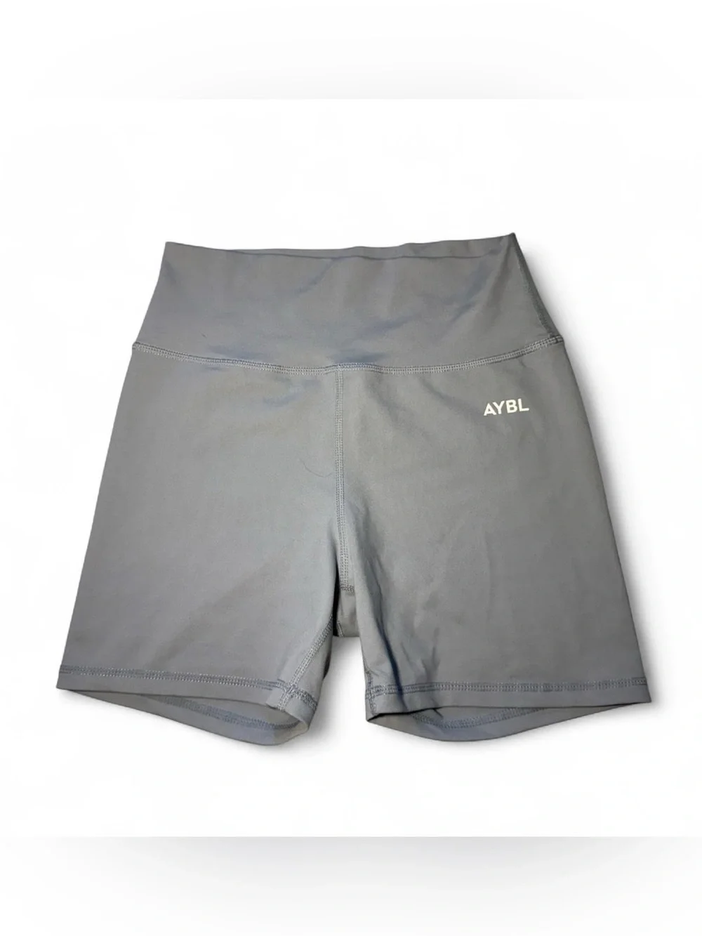 AYBL gym gray biker shorts size M 🫧